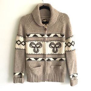 ARITZIA Sea To Sky Wool Sweater Brown L
